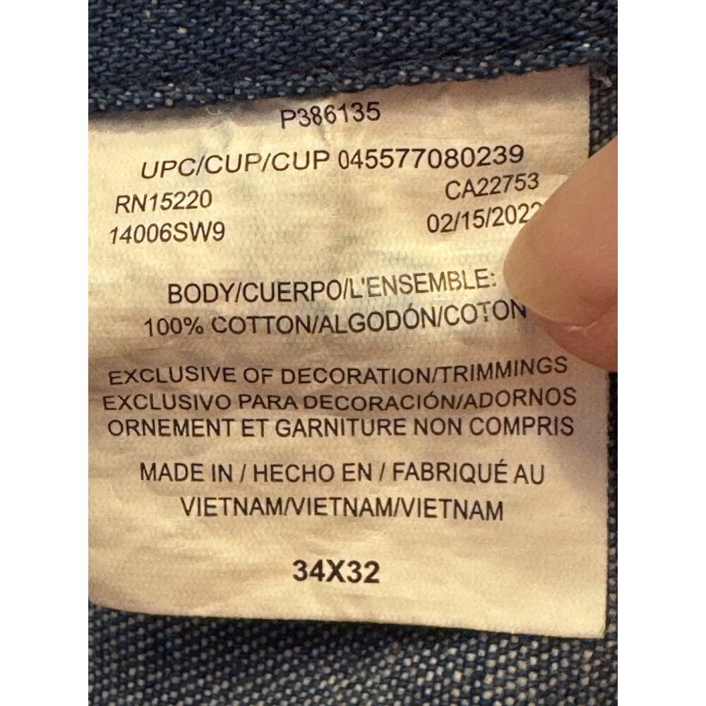 34 X 32 Liberty Overalls Blue Denim - Picture 12 of 12